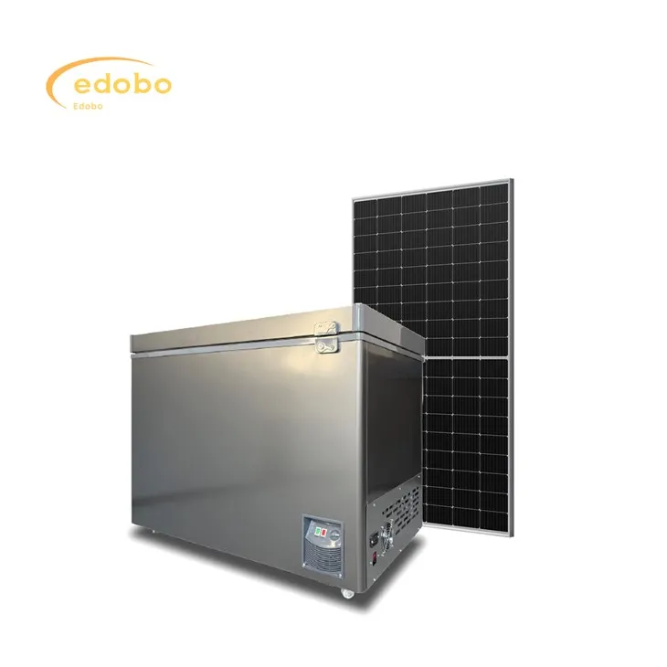 Солнечный холодильник Edobo AC/DC с морозильной камерой для домашнего использования